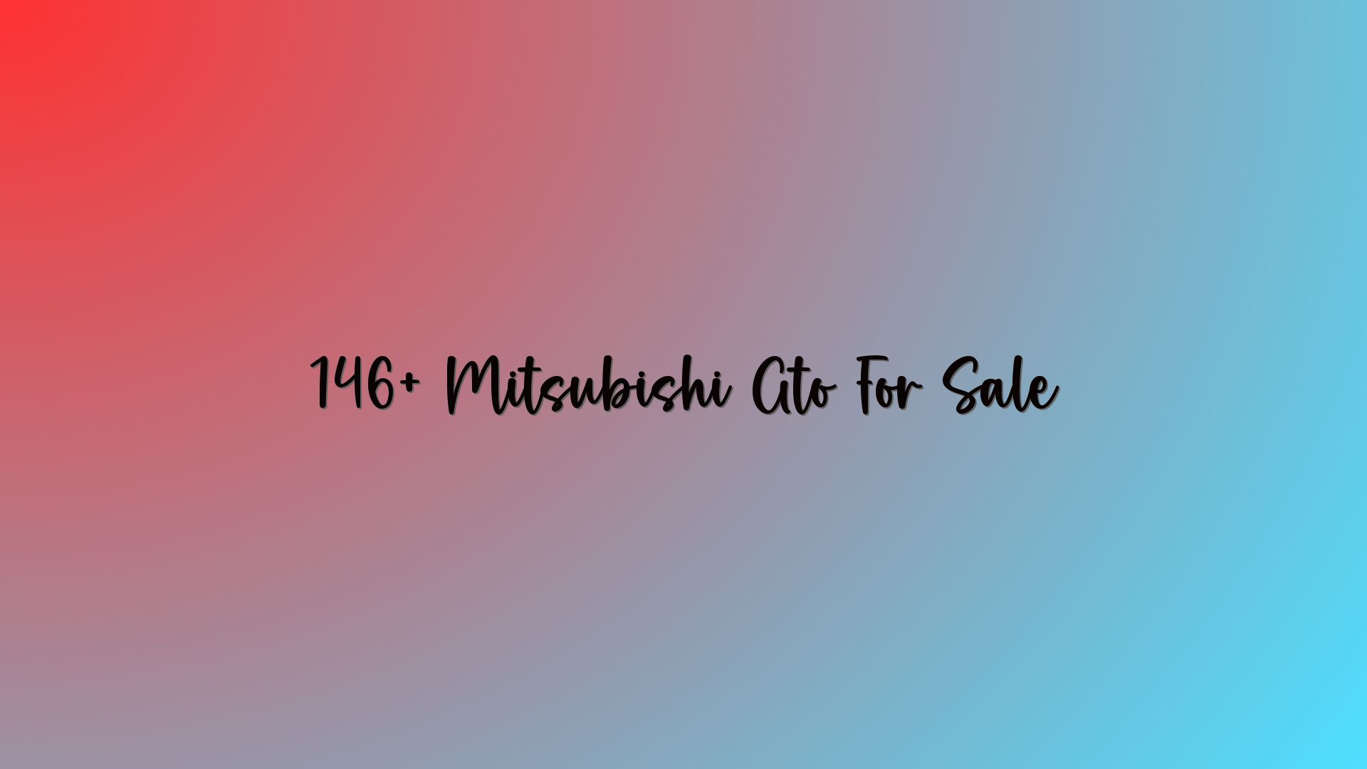 146+ Mitsubishi Gto For Sale