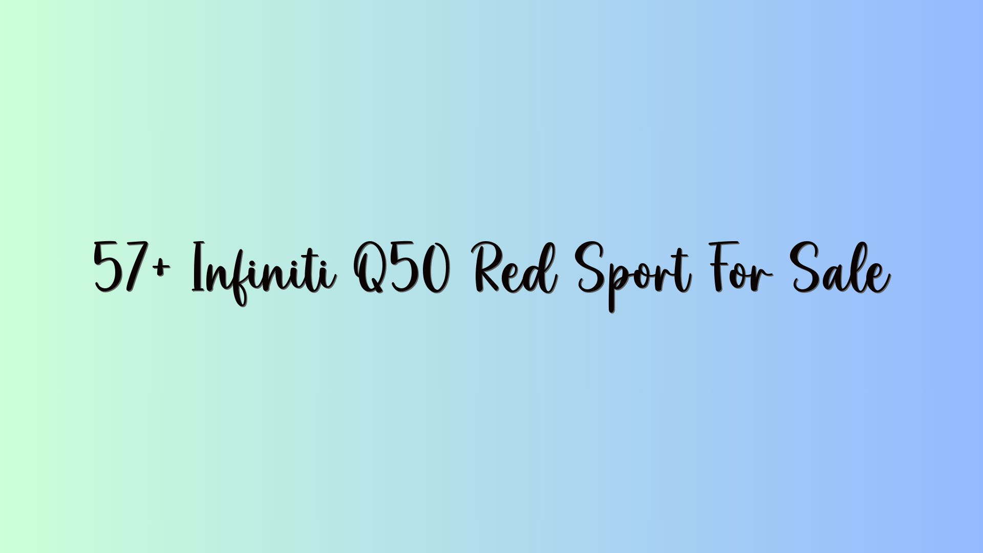 57+ Infiniti Q50 Red Sport For Sale