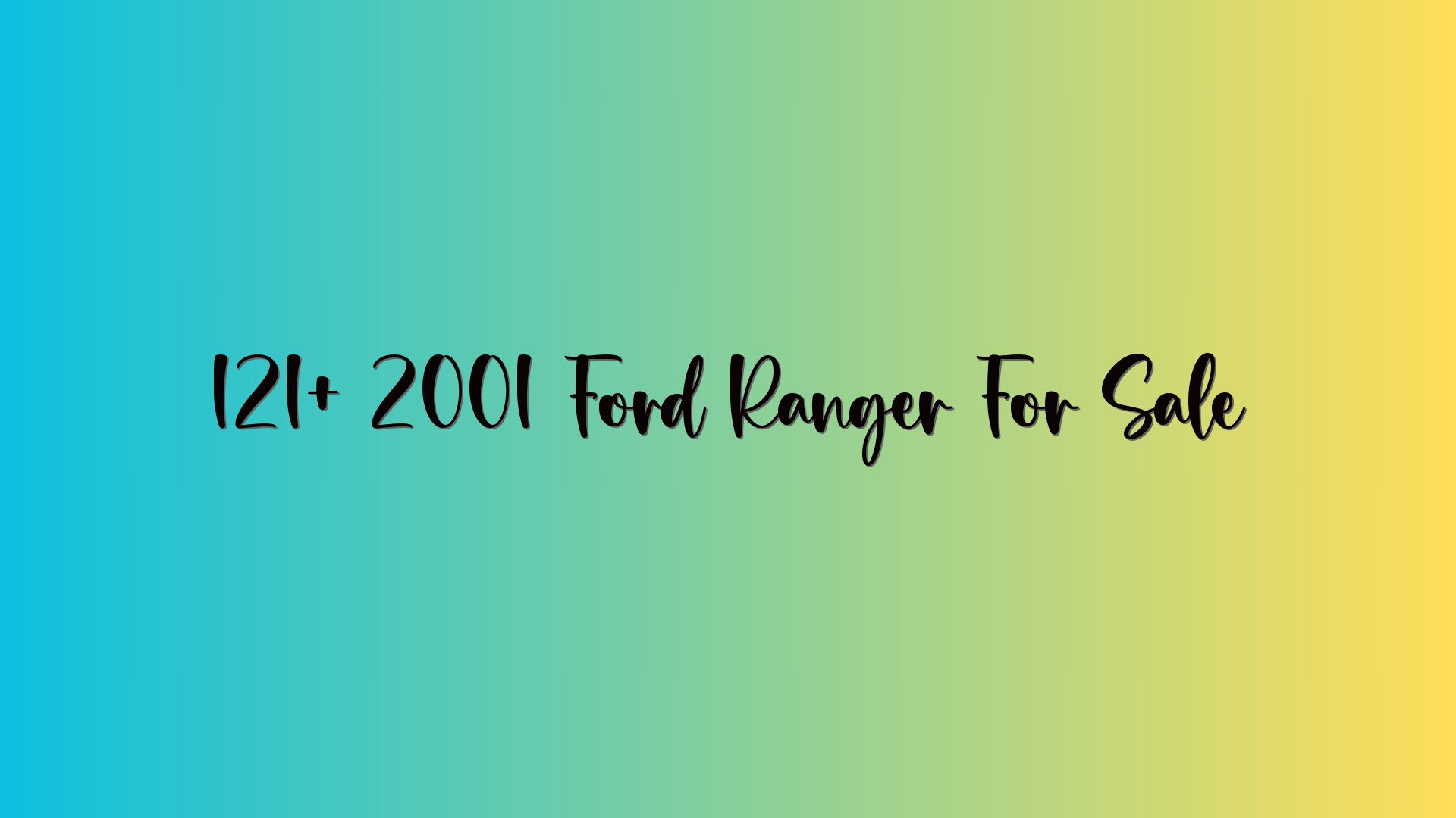 121+ 2001 Ford Ranger For Sale